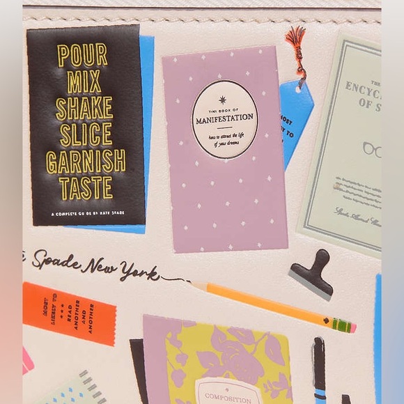 NWT-Kate Spade-Page Turner-Small Bifold Wallet-CreamMulti-Best Seller Print-$128 - Picture 12 of 13